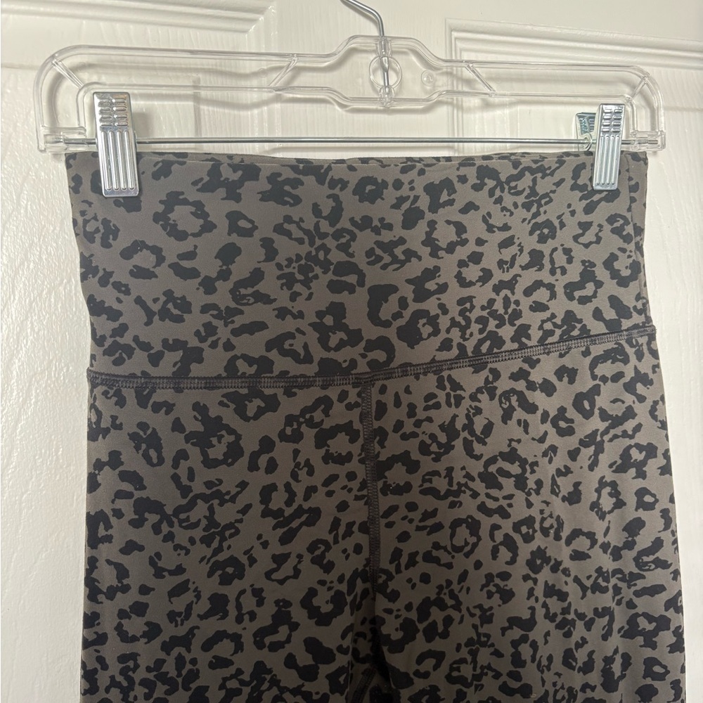 Athleta Black and Gray Animal Print Leggings - Picture 2 of 5